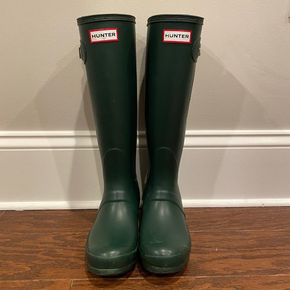 HUNTER Original Tall Hunter Green Rain Boots